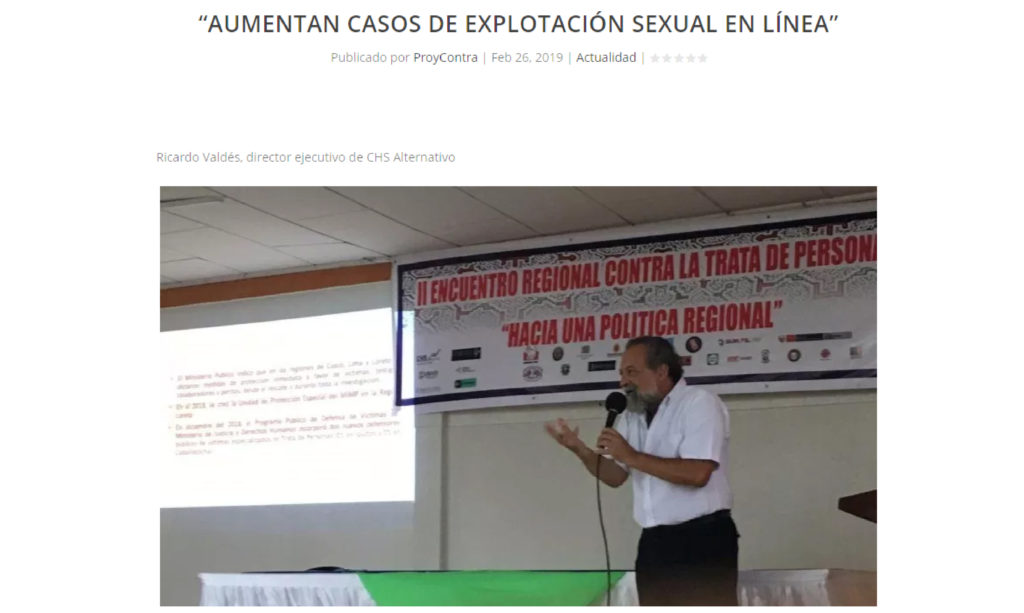 Aumentan casos de explotación sexual en línea CHS Alternativo