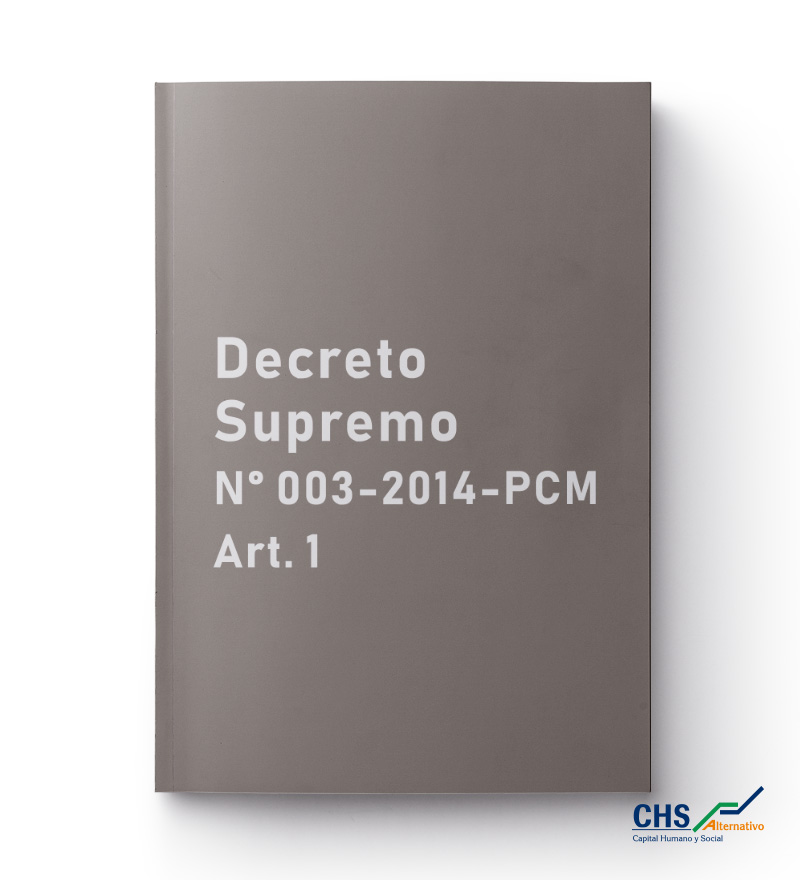 Decreto Supremo N° 003-2014-PCM. Art. 1