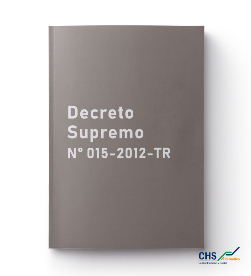 Decreto Supremo N° 015-2012-TR