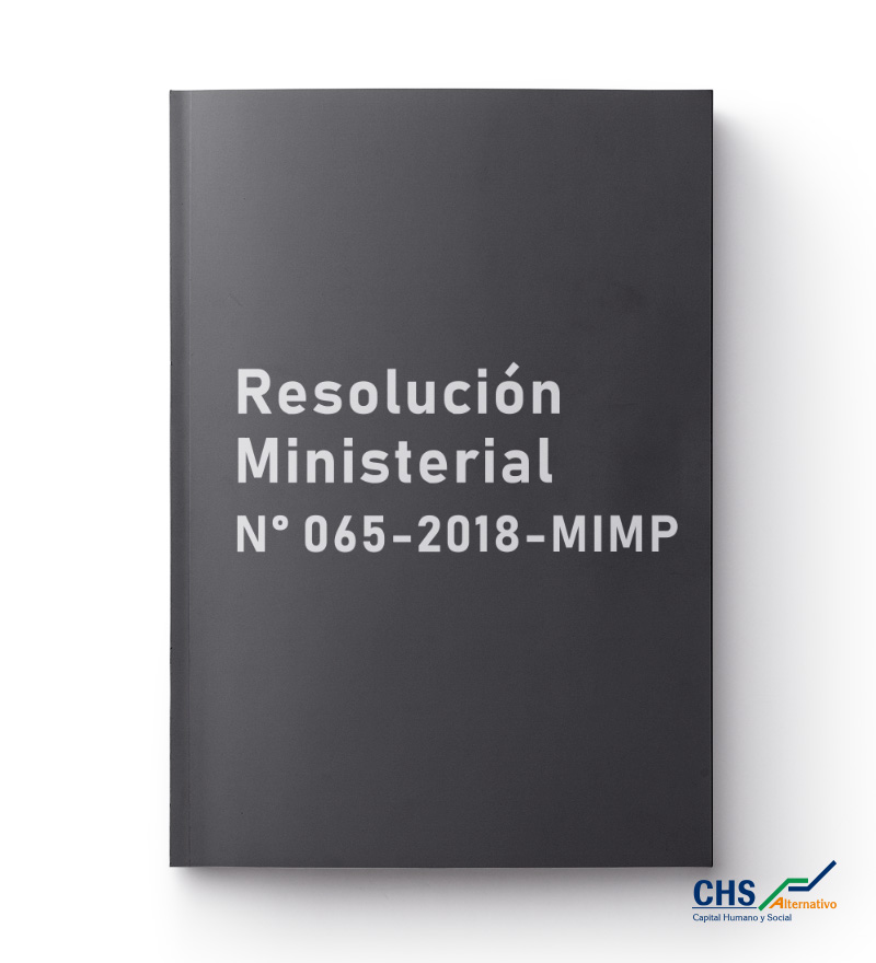 Resolución Ministerial N° 065-2018-MIMP