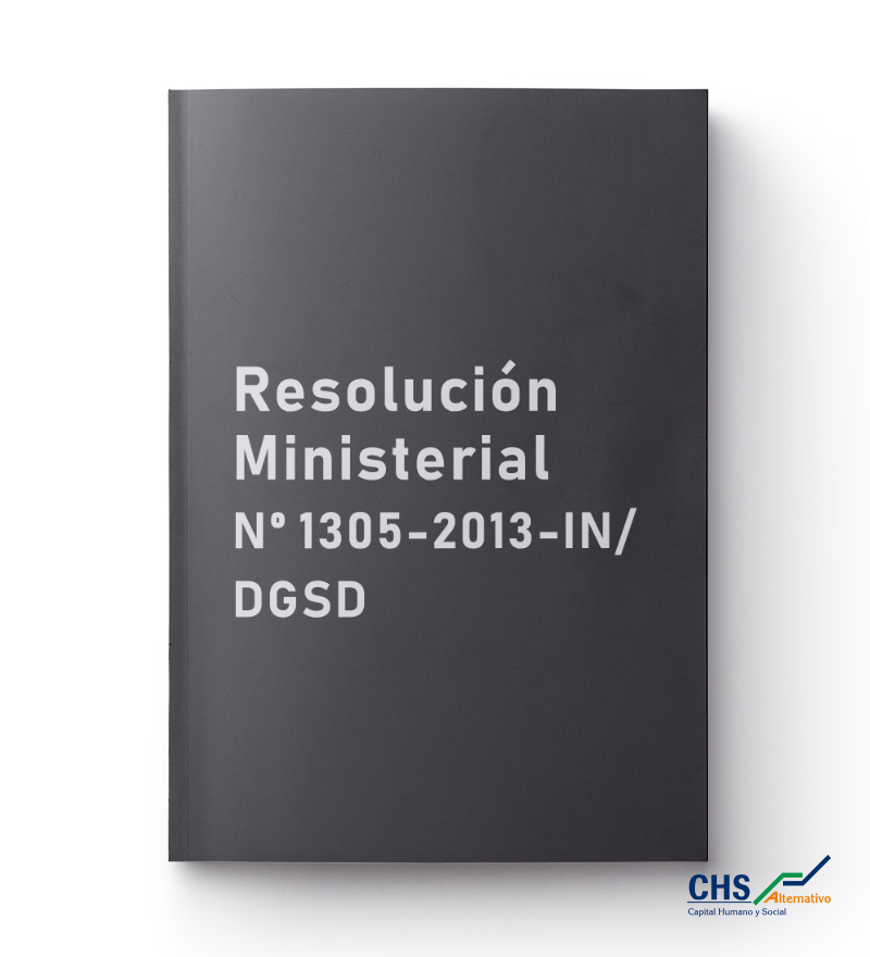 Resolución Ministerial Nº 1305-2013-IN/DGSD