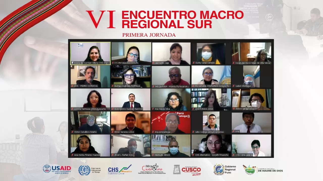 CHS Alternativo inaugura VI Encuentro Macrorregional Sur sobre la trata de personas