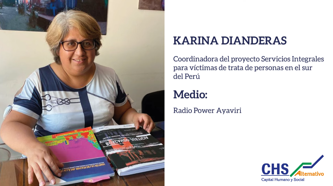 Karina Dianderas en Radio Power: Las economías ilegales están conectadas con la trata de personas
