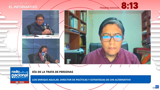 Luis Enrique Aguilar en Radio Nacional: “La niñez es el grupo más afectado por la trata de personas”