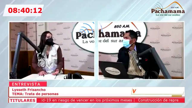 Lysseth Frisancho en Pachamama Radio: La trata de personas en Puno es una realidad