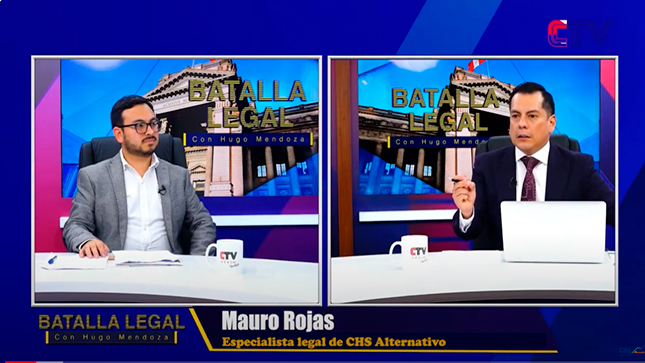 Mauro Rojas, abogado de CHS Alternativo, explica en CTV los riesgos de las tecnologías y la ESNNA.