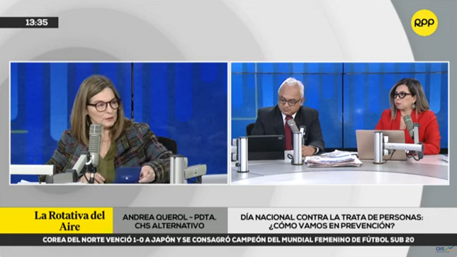 Andrea Querol: El Estado no cumple sus responsabilidades frente a la trata de personas