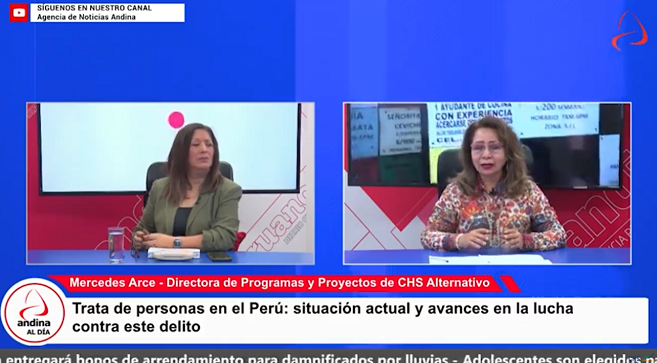 Mercedes Arce: De cada 100 imputados por trata de personas, solo 7 son sentenciados