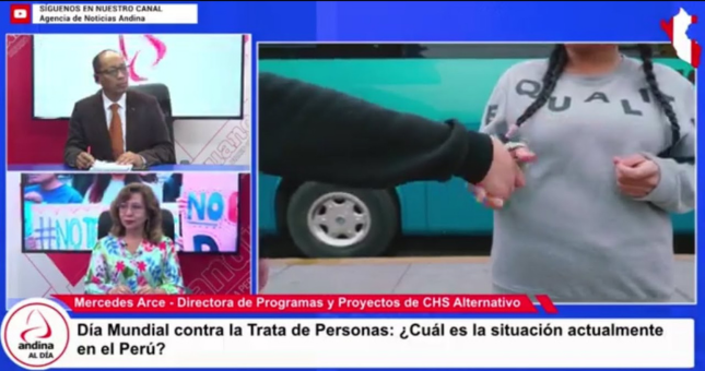 Mercedes Arce: En el Perú la trata de personas está involucrada con distintas economías criminales